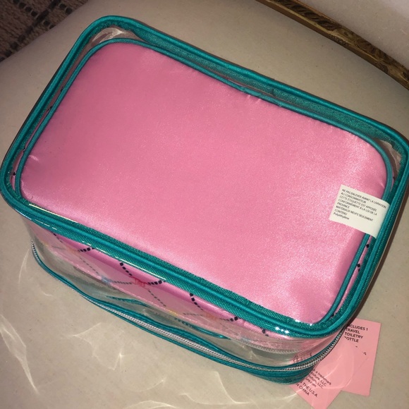 💖NEW💖 Juicy Couture Nested Makeup Cosmetic Train Case 4 Piece Bag Set - Picture 9 of 9